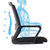 亿景鸿基 办公椅转椅高靠背大班椅人体工学家用电脑椅网布 转椅黑坐垫(黑 YP10)第4张高清大图