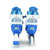 迪士尼八轮全闪光耐磨PU轮套装旱冰鞋轮滑鞋11006(蓝色 35-38)第2张高清大图