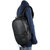 COACH 蔻驰 奢侈品 专柜款男士黑色皮革双肩包旅行包 78830 JIBLK(黑色)第6张高清大图