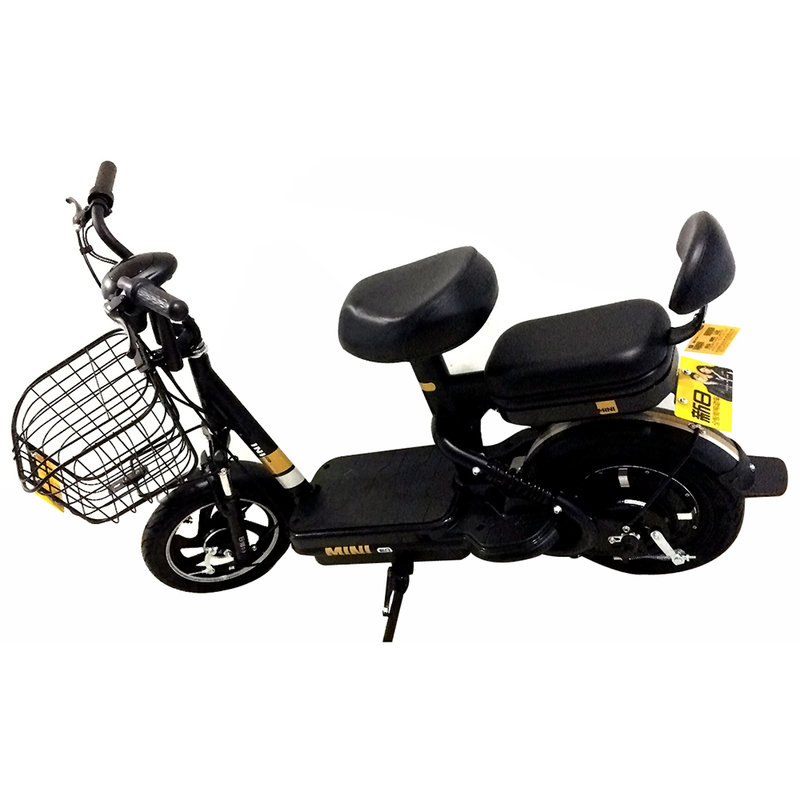 新日sunra小黑豆电动车油光黑防刺耐磨同步变频电机避震前叉后置双