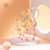 日本AKAW玻璃杯早餐咖啡燕麦牛奶水杯子女夏季ins风家用可爱杯子(小雏菊)第3张高清大图