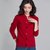MISS LISA针织衫开衫长袖韩版修身百搭洋气外搭厚款毛衣外套K11031(红色 S)第5张高清大图