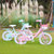永久 （FOREVER）儿童自行车男女款小孩单车脚踏车儿童自行车宝宝童车12寸/14寸/16寸/18寸公主款(绿色 14寸)第2张高清大图