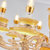 欧式锌合金简约现代客厅卧室餐厅别墅酒店玉石水晶吊灯蜡烛灯具(6个灯头 直径65厘米)第3张高清大图