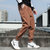 筑恒丰 男款 2020春季新款嘻哈风街头休闲裤G911(棕色 L)第5张高清大图