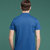 传奇保罗男装夏季新品翻领POLO衫男短袖T恤衫商务休闲纯色打底衫上衣（M-3XL）ZNM805(蓝色1 XL)第2张高清大图