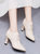 高跟鞋女士细跟软皮黑色皮鞋2022年春季新款女鞋气质尖头深口单鞋(38 黑色/9861-1底跟(跟高5.9cm))第3张高清大图