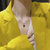 罗马数字钛钢项链女锁骨颈链冷淡简约韩国设计感颈链个性脖子吊坠(玫瑰金色 默认版本)第2张高清大图