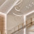 北欧极简酒店工程loft复式挑空中空圆形圆圈组合LED吊灯(金色 1000*200MM)第2张高清大图