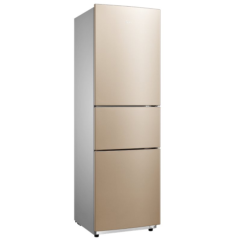 美的mideabcd215wtme215升双系统风冷铂金净味节能静音家用三门冰箱