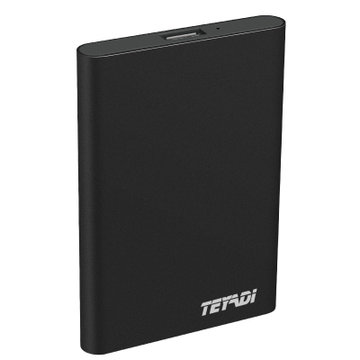 特雅迪（TEYADI）E201 移动硬盘 2.5英寸 USB3.0高速存储 文件数据存储备份(经典黑 80G)