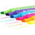 齐心(COMIX) K9036 记号笔 6色荧光笔醒目标记笔 水性记号笔 6支 办公文具第2张高清大图