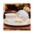 景德镇陶瓷餐具套装骨瓷碗碟碗盘碗筷礼品家用组合瓷器微波炉(默认 太阳岛28头配汤碗)第5张高清大图