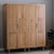 吉木多 北欧白橡木全实木衣柜简约现代大衣橱卧室家具储物柜(原木色 A款+B款)第2张高清大图