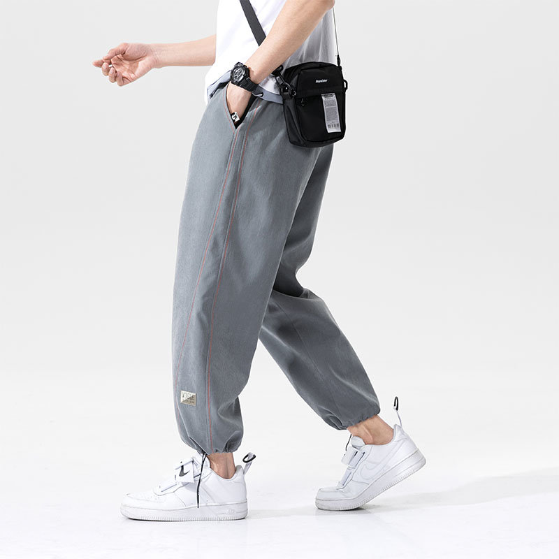 束脚裤男士春秋季宽松束腿韩版潮流春装裤子休闲男生运动卫裤长裤md8