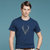 传奇保罗夏季新款圆领男士短袖t恤修身打底衫半袖体恤潮（M-3LX）ZMN503(蓝色 XXL)第2张高清大图