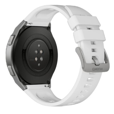 华为手表watch gt2e运动智能手表15天续航防水音乐播放NFC男女成人手环(冰川白 46mm)