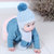 牛奶朋友 冬季宝宝护耳毛线帽双拼色儿童保暖婴儿套头帽围巾(粉红色 均码（44-50cm）)第5张高清大图