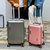 乾辰袋鼠旅行箱行李箱铝框拉杆箱女韩版万向轮男学生24密码皮箱子(26寸 银色-)第4张高清大图