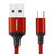 秋叶原（CHOSEAL）安卓数据线手机充电线Micro数据传输线USB充电器电源线 0.5米 红色 QS6802RT0D5第4张高清大图