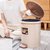 脚踩带盖垃圾桶家用脚踏式卫生间厨房客厅垃圾筒圆有盖大号带内桶(10L灰色（带内桶）)第3张高清大图
