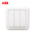 ABB开关插座面板德静系列白色五孔插座86型开关面10A墙壁开关面板插座套餐合集(三位单控)第2张高清大图