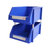 苏识 XK001 蓝色货架斜口分类零件盒 180*120*80mm 组合式物料收纳盒10个装(默认 默认)第4张高清大图