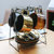 创意美式咖啡杯碟勺 欧式茶具茶水杯子套装 陶瓷情侣杯马克杯.Sy(美式咖啡杯(亮光红)+勺+木盘)第3张高清大图
