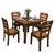 夏树 现代简约实木餐桌603#(地中海 一桌六椅)第5张高清大图