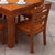健舒宝 餐桌 实木餐桌 餐桌椅组合 橡木西餐桌小户型饭桌子方桌长方形餐桌(1.3M/0.8M 单张餐桌海棠色)第3张高清大图