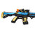 酷米玩具 儿童玩具枪电动连发416突击步抢安全 6-8-12岁 蓝色电动声光 KM4026(蓝色 版本)第5张高清大图
