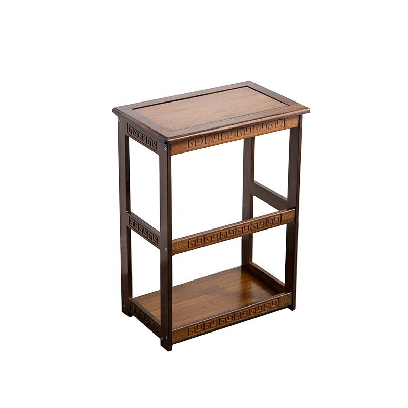 茶台烧水壶一体小茶柜茶具茶车实木茶桌边水桶茶架茶水柜竹制胡桃色