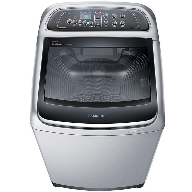 三星samsungxqb85d86s75公斤全自动波轮洗衣机揉揉净设计银色