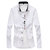 幸福时光 2017春装新款中青年商务休闲男装韩版纯色男士长袖衬衫C1530(白色)第2张高清大图