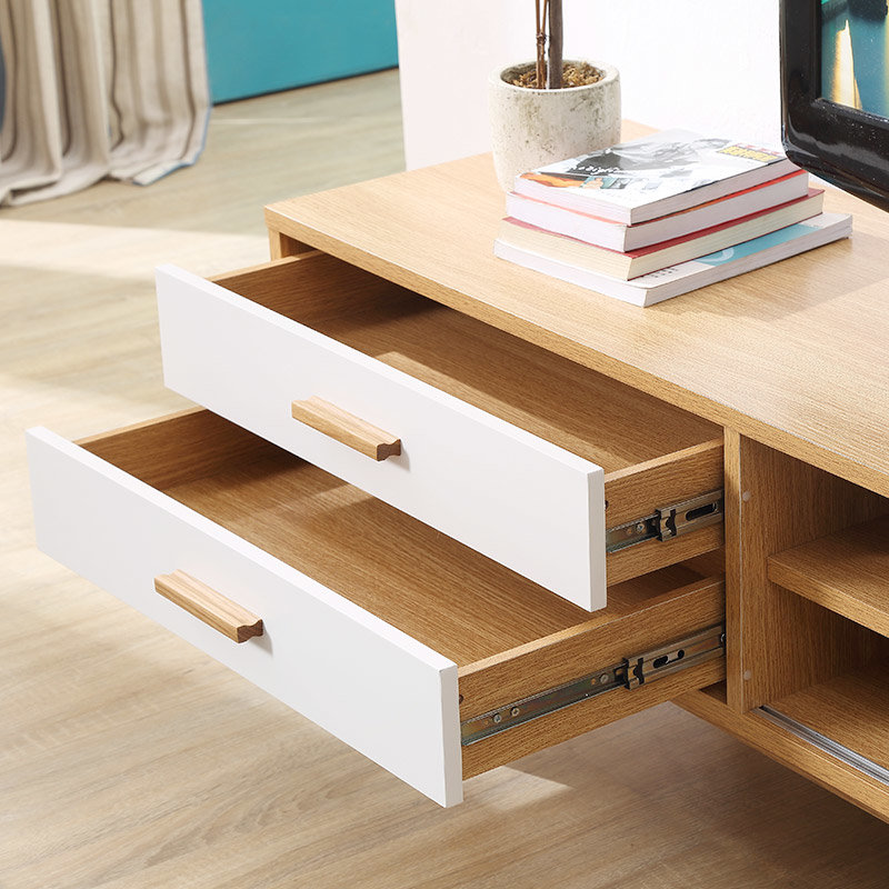 a家家具 电视柜 北欧简约板木电视机柜 原木色 adc-77(电视柜 默认)