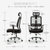 伯力斯 电脑椅 办公椅家用 时尚可躺人体工学椅子黑色MD-0836第4张高清大图