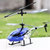 合金遥控飞机耐摔3.5通直升机充电动男孩儿童模型玩具飞机无人机飞行器(蓝色 一个机身两个电池)第2张高清大图