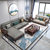 吉木多 新中式实木沙发组合红橡木原木雕花小户型客厅家具科技布免洗(默认 1+2+3组合)第5张高清大图