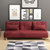 忆斧至家 多功能可折叠两用沙发床 日式现代简约小户型三人沙发1.2米(暗红色 三人位)第2张高清大图