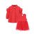 巴拉巴拉女童外套秋装2018新款上衣儿童小童宝宝两件套保暖背心裙(130cm 中国红)第3张高清大图