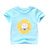 2021新款儿童短袖t恤夏季宝宝衣服纯棉童装男女童体恤小童夏装薄(120 蓝色)第5张高清大图