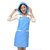 浦晨糖果色防尘防油护发围裙(蓝色PM3013)第5张高清大图