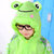学生儿童雨衣 带书包位男女宝宝防水加厚雨披小孩卡通图案雨披充气帽檐229(绿色青蛙)(L(身高120cm-130c)第3张高清大图