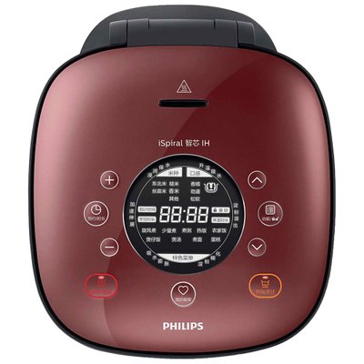 飞利浦 (Philips) HD4556/00 智芯回旋家用 电饭煲 高雅红