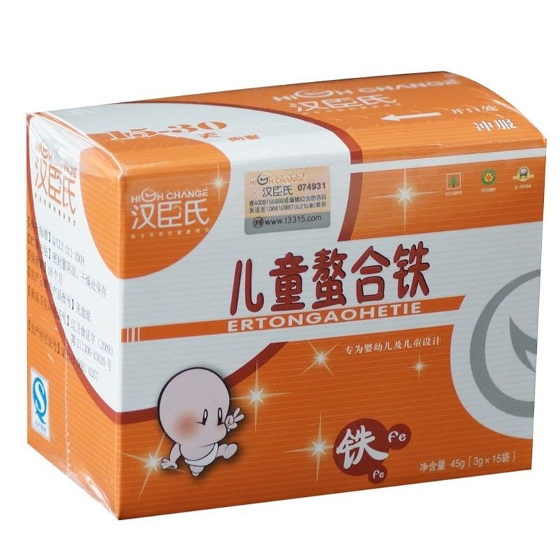 汉臣氏儿童鳌合铁3g*15袋/盒