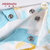 小米米minimoto婴儿宝宝圆领上衣保暖打底内衣儿童睡衣家居(冰蓝-开肩上衣 100cm（2-3岁）)第4张高清大图
