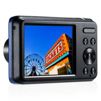 三星（SAMSUNG）ES99数码相机 钴黑色 超实惠家用卡片机 高清视频拍摄 5倍光学变焦 1600万像素 CCD成像 25广角 性价比出众的口碑相机