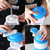 （AISHUBEI） 手摇刨冰机 水果冰沙机迷你家用手动小型碎冰机绵绵冰机沙冰工具S(粉色炒冰机(送冰淇淋碗和切模))第4张高清大图