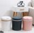 感应式智能垃圾桶家用客厅卧室卫生间厨房创意自动垃圾桶大号带盖 大号-珍珠白JMQ-237第3张高清大图