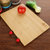 拜格砧板菜刀实用组合2件套碳化竹砧板不锈钢菜刀第4张高清大图